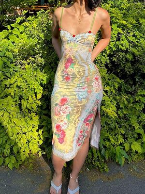 Estilo de joelho comprimento vestido apertado Outfit XL tamanho V pescoço vestido apertado última moda