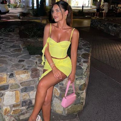 Cor sólida Trajes desportivos sensuais Empilhadeira Bolsa de moda sexy vestido desportivo sexy