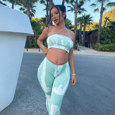 Roupas de treino sexy para mulheres Impressão Slim Moda Casual Roupas de treino sexy