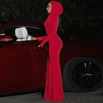 Impressão digital padrão manga curta vestido de senhora elegante com suéter tipo fechado