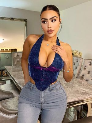 O novo vestido feminino sexy da Spice, estilo moda, colete curto e magro.