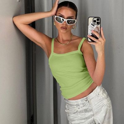 Primavera e verão nova moda sexy slim-fit colete pode ser personalizado impressão digital uma variedade de padrões