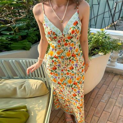 Novos estampados de moda de verão vestidos sexy sem costas