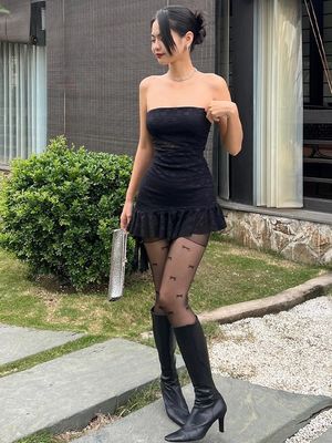 Impressão digital Manga curta Vestido feminino comprido Médio Curto em várias cores