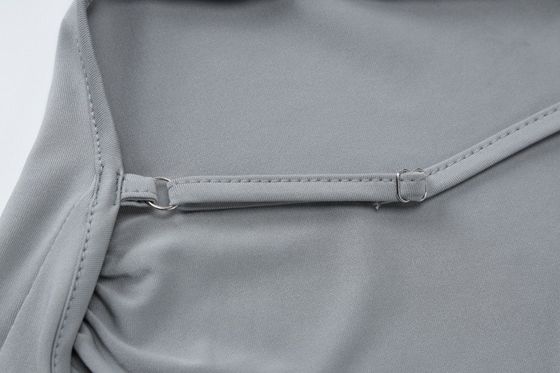 Nova moda sexy sem traseiro vestido de alça de corte personalizado