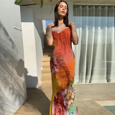 Nova moda sexy sem traseiro vestido de pulseira personalizado