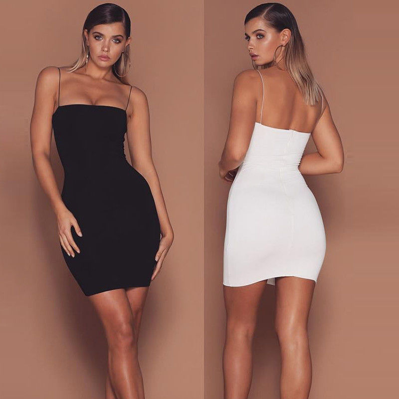 Pacote sem mangas Vestido de Quadril Sexy saia de quadril cor sólida Vestido de cintura feminina