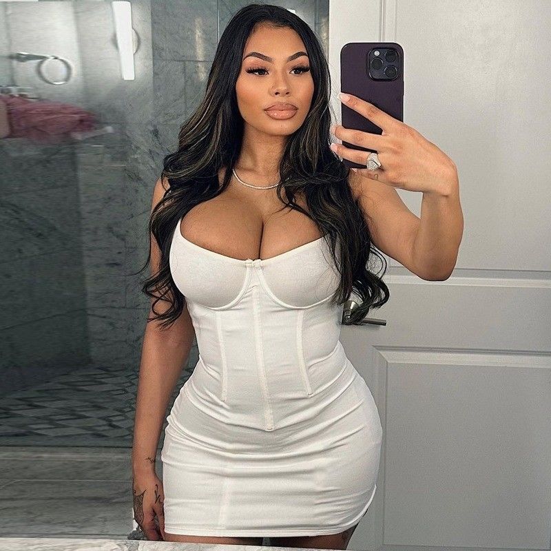 Cor sólida vestido de malha de malha elegante sem costas Slim vestido sexy com costas abertas