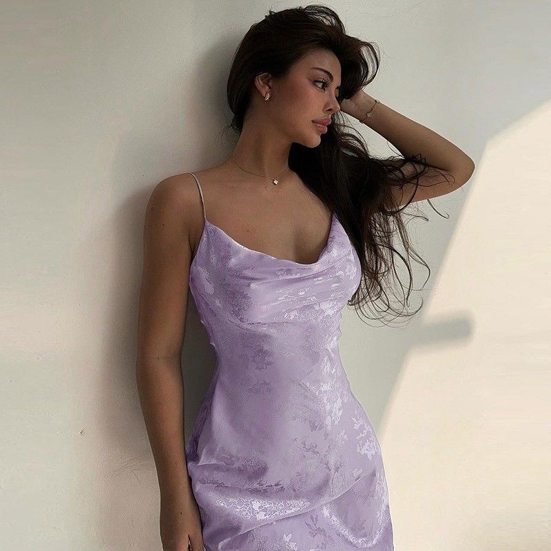 Verão Feminino Novo Sexy Collar de Linha Estilo Francês Satin Sem Volte