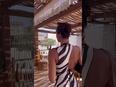 Um vestido sexy e magro